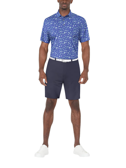 UMBRELLA GEO PRINTED POLO (Princess Blue) 
