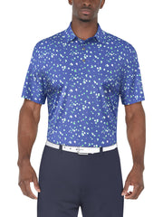 UMBRELLA GEO PRINTED POLO (Princess Blue) 