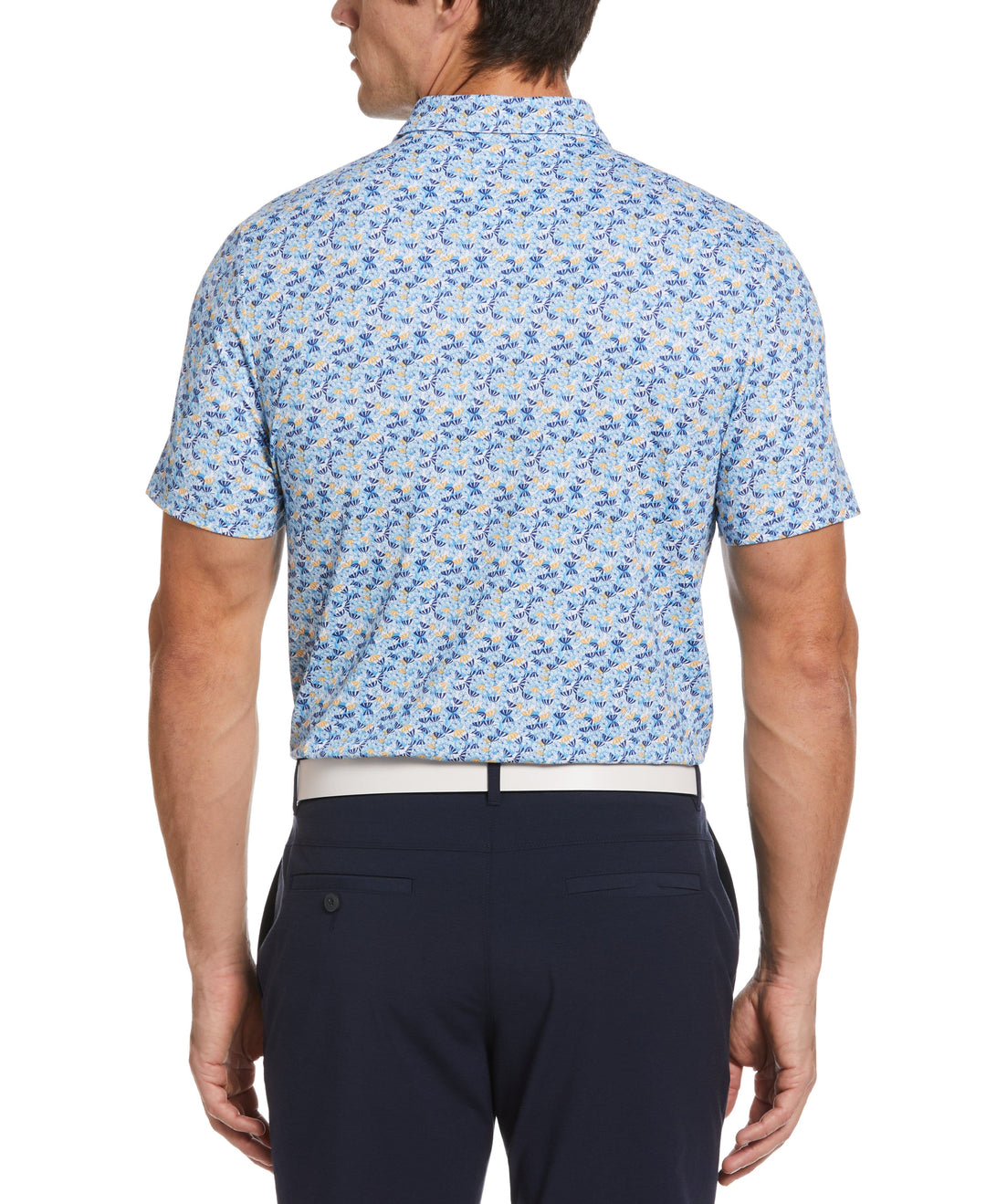 Umbrella Novelty Print Golf Polo (Aquarius) 