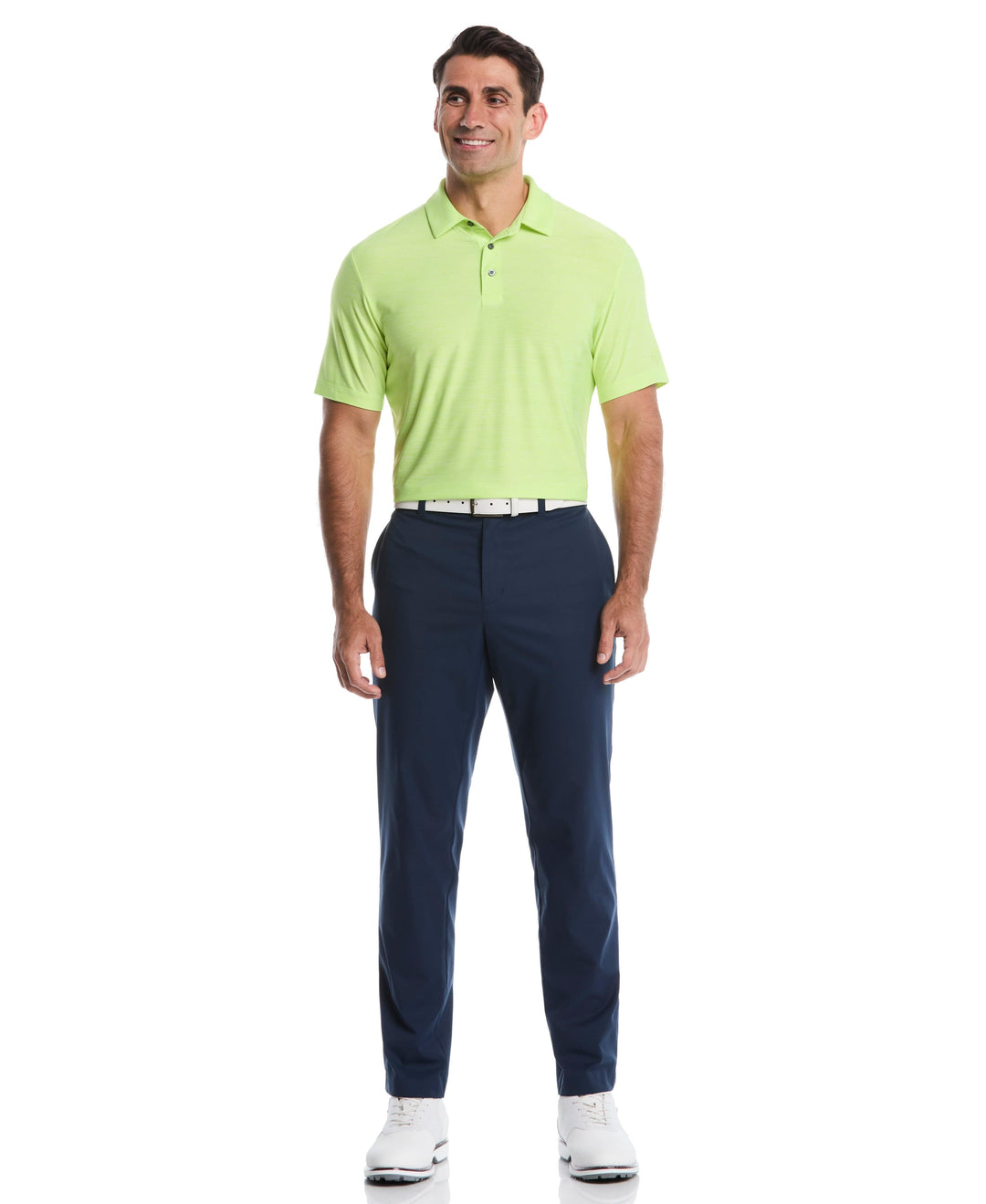 Ventilated Golf Polo (Acid Lime Htr) 