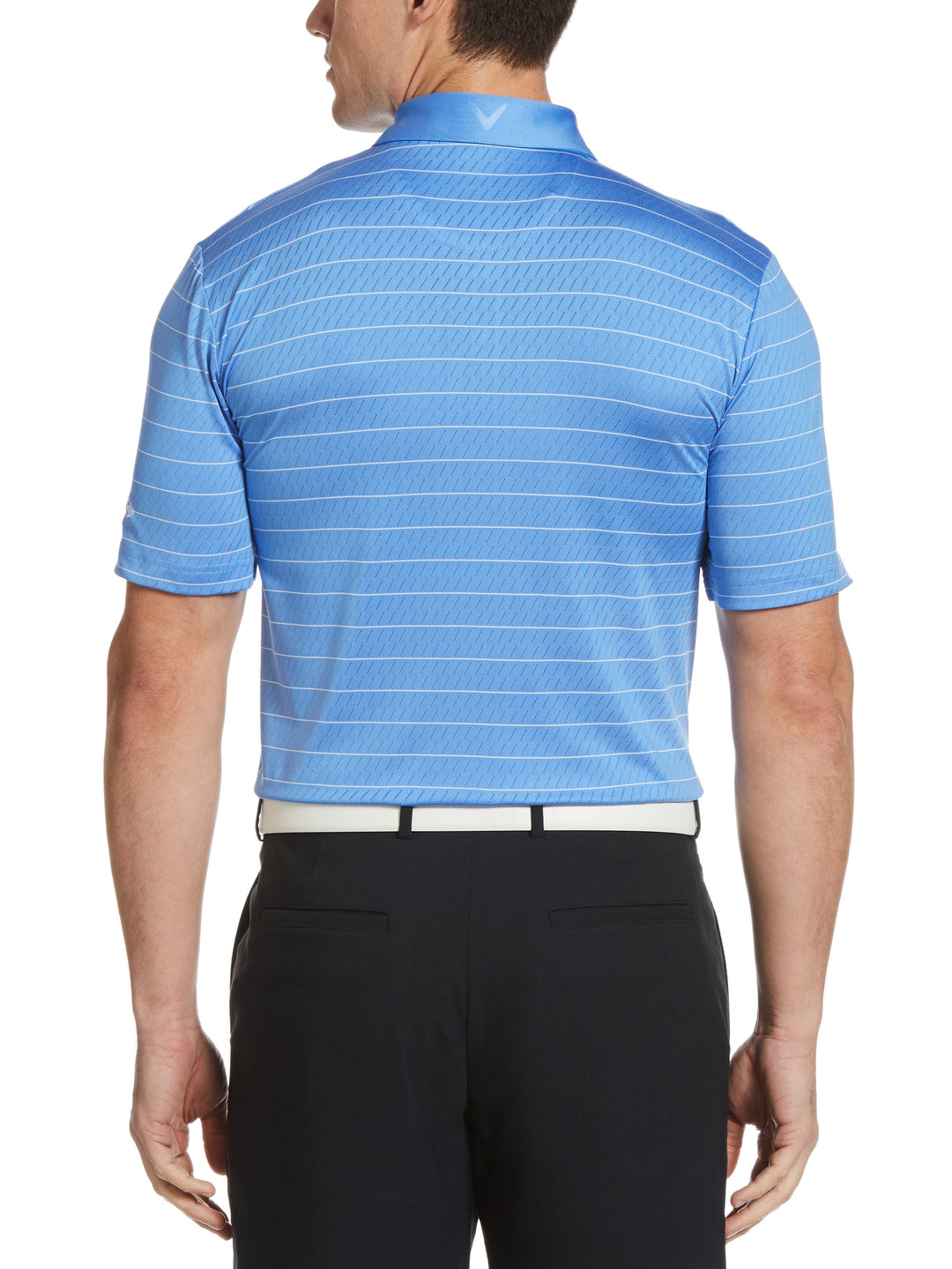 Men's Ventilated Stripe Golf Polo