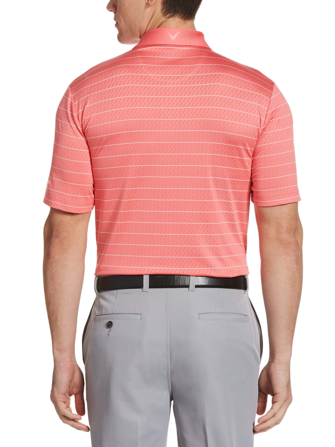 Men's Ventilated Stripe Golf Polo