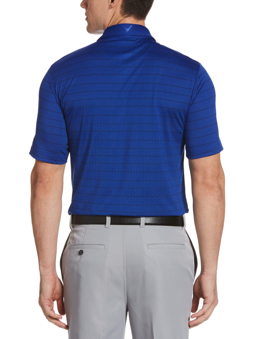 Men's Ventilated Stripe Golf Polo