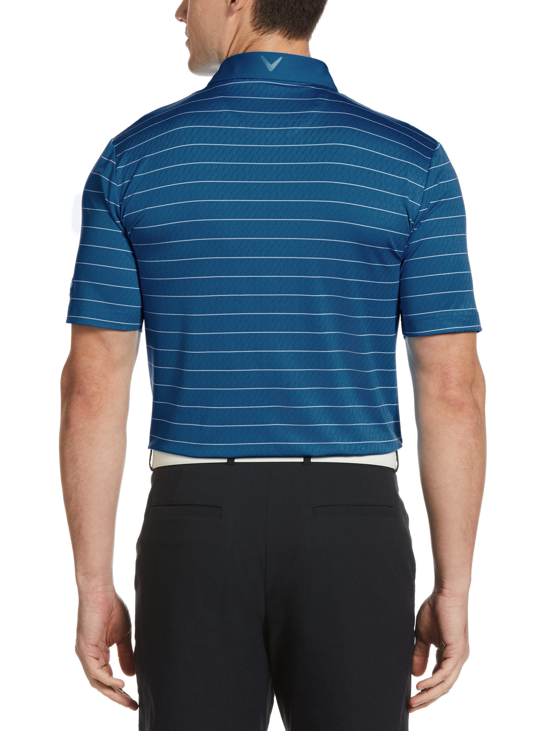 Men's Ventilated Stripe Golf Polo