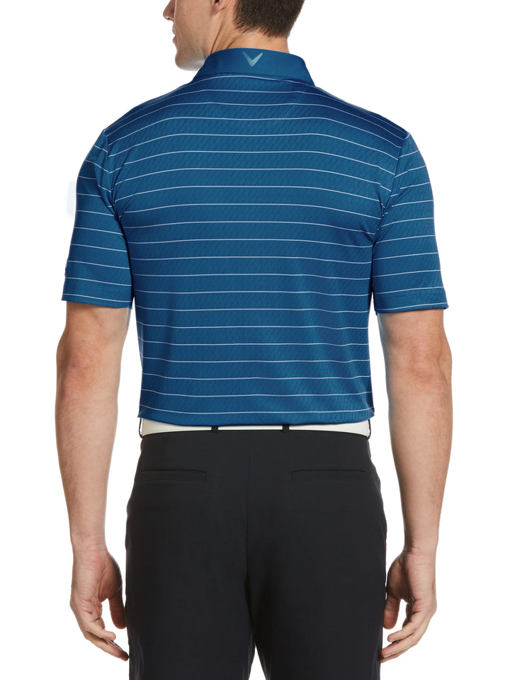 Men's Ventilated Stripe Golf Polo