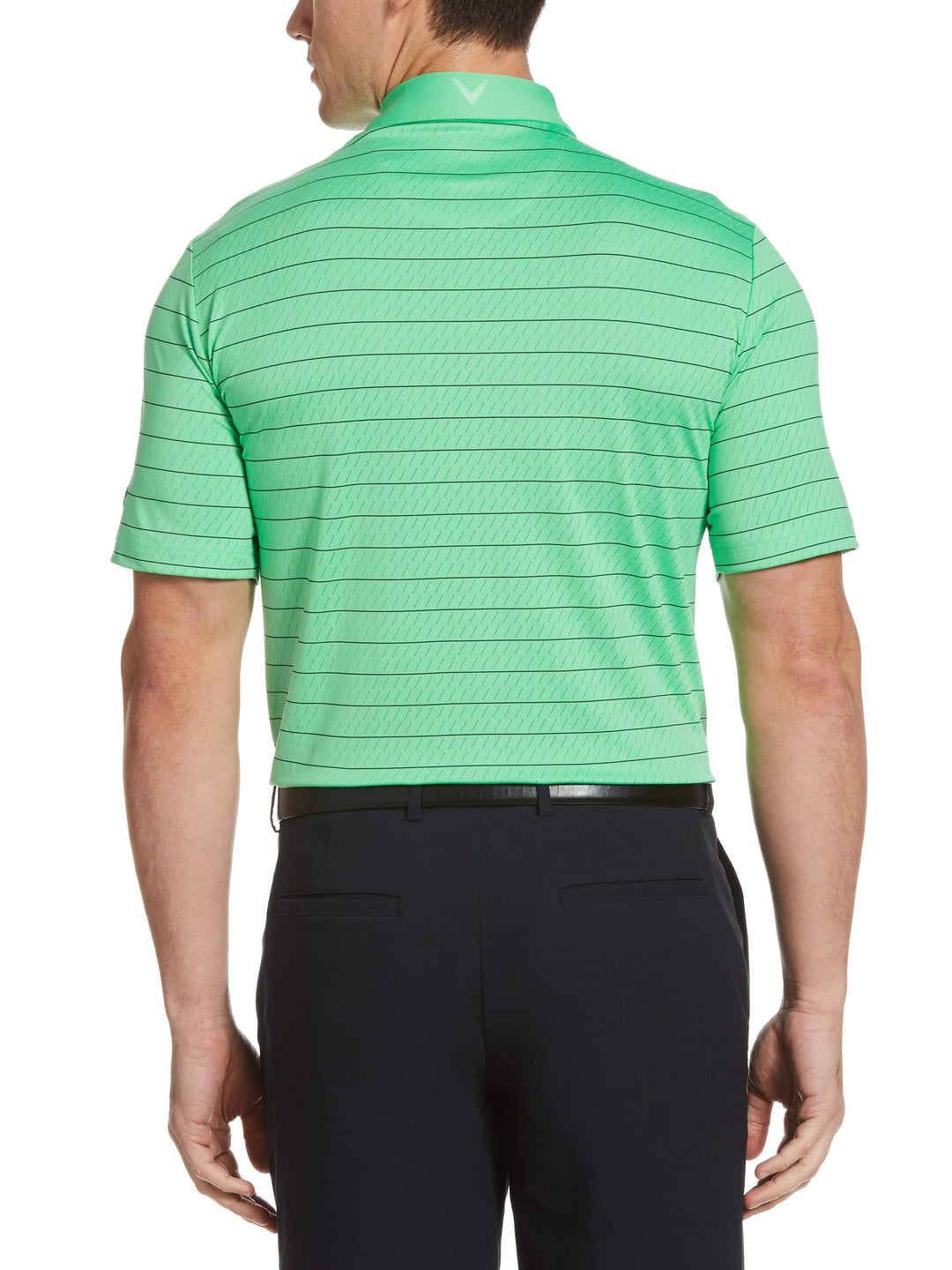 Men's Ventilated Stripe Golf Polo