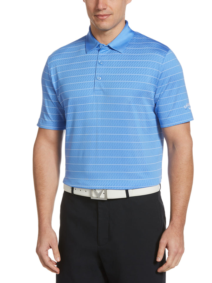 Men's Ventilated Stripe Golf Polo