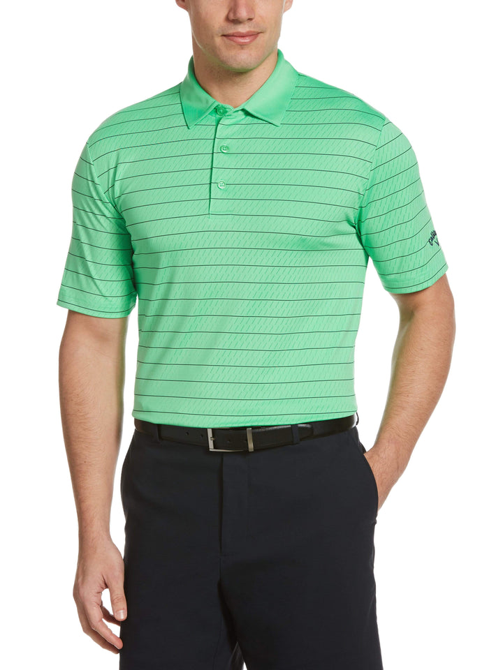 Men's Ventilated Stripe Golf Polo