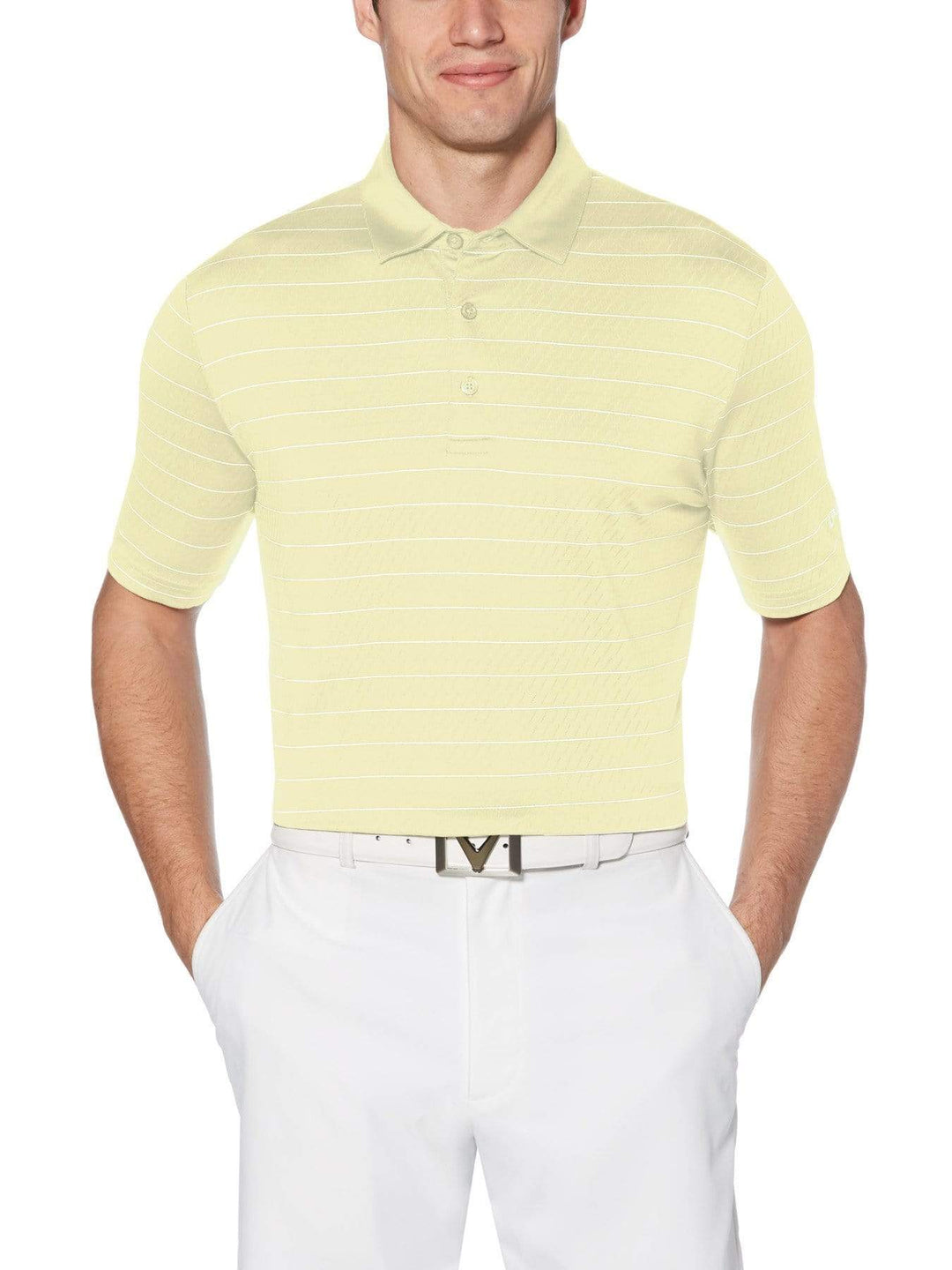 Men's Ventilated Stripe Golf Polo