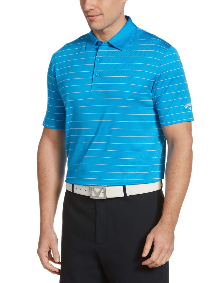 Men's Ventilated Stripe Golf Polo