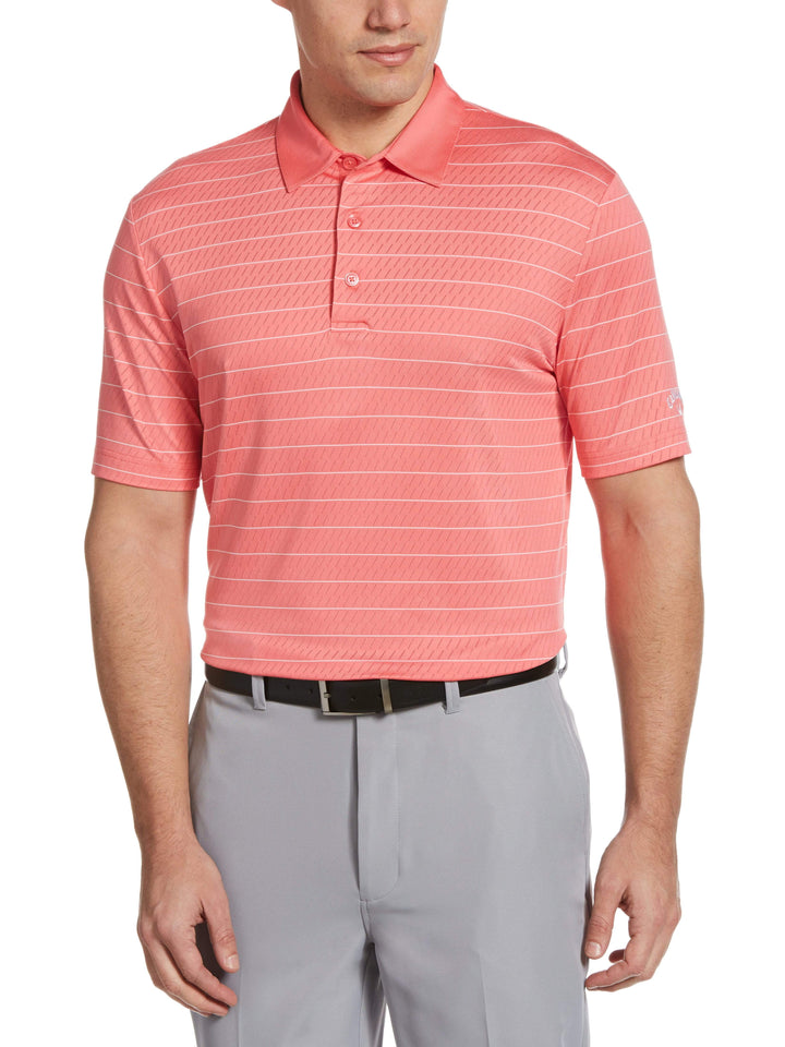 Men's Ventilated Stripe Golf Polo