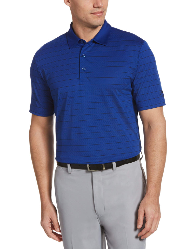 Men's Ventilated Stripe Golf Polo