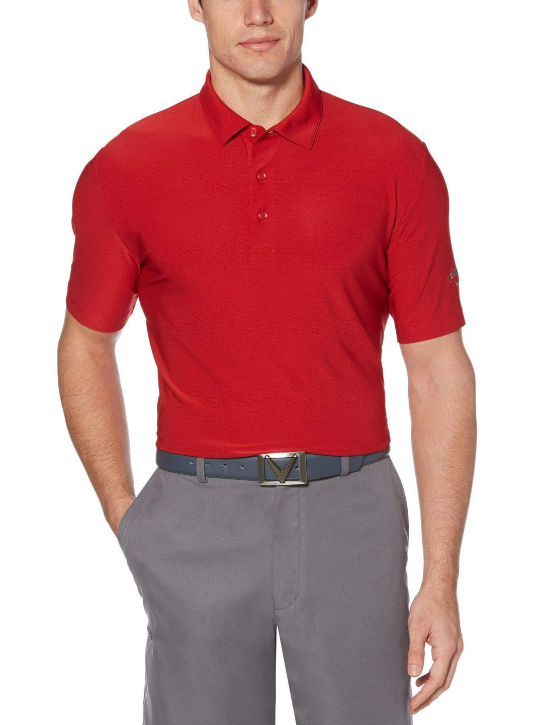 Men's Ventilated Stripe Golf Polo