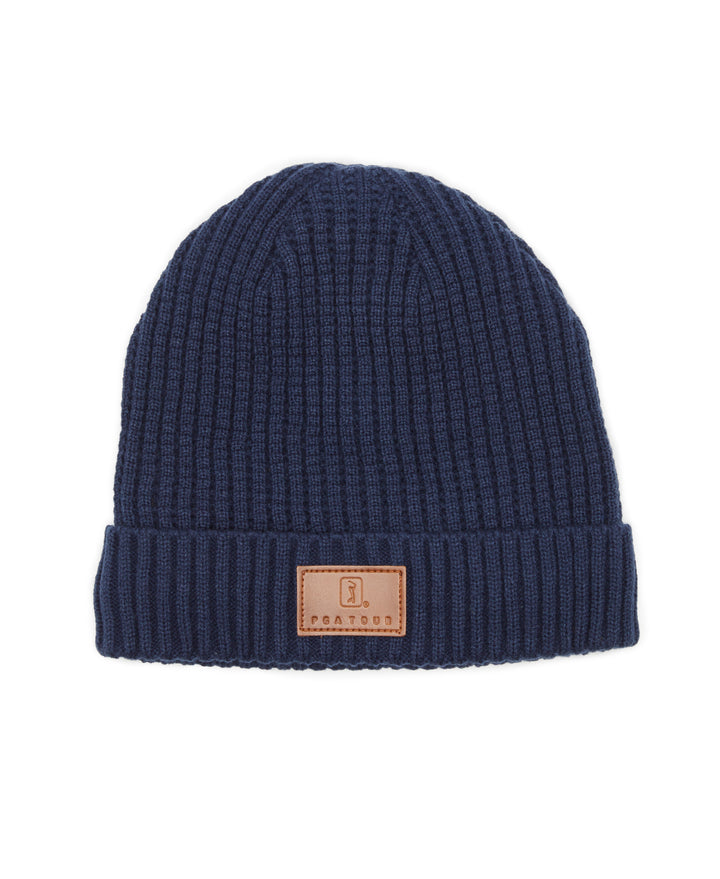 Waffle Knit Beanie (Black Iris) 