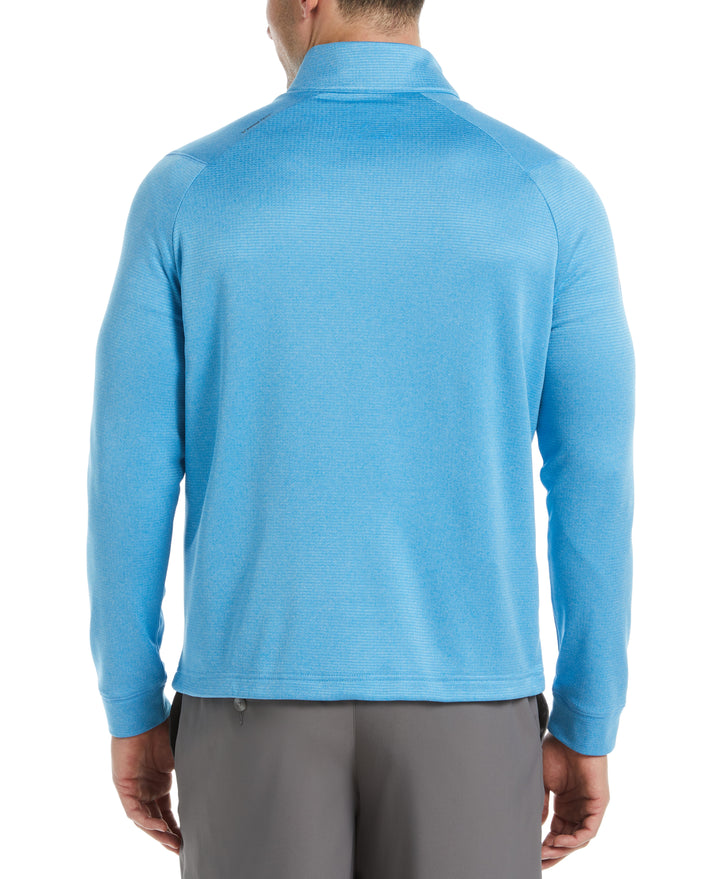 Waffle 1/4 Zip Golf Pullover (Malibu Heather) 