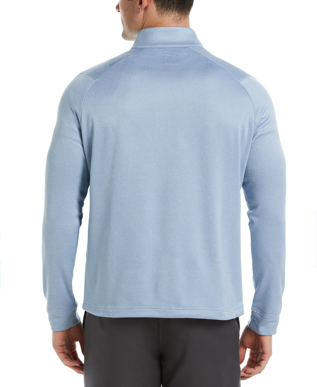 Waffle 1/4 Zip Golf Pullover (Lt Mountain Spring Htr) 