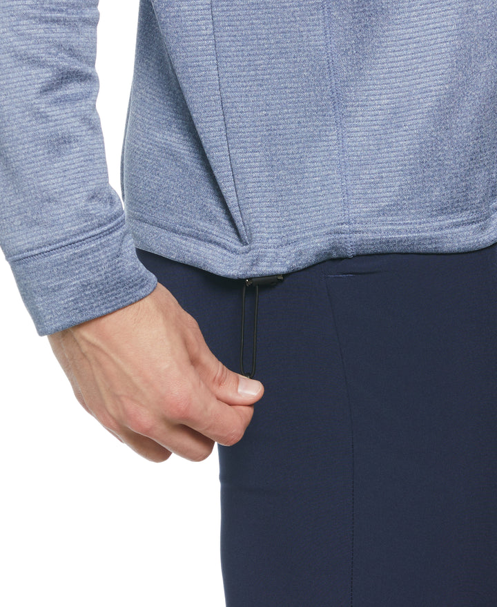 Waffle 1/4 Zip Golf Pullover (Infinity Heather) 