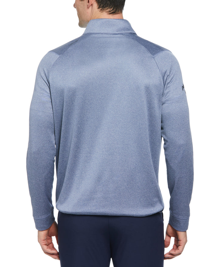 Waffle 1/4 Zip Golf Pullover (Infinity Heather) 