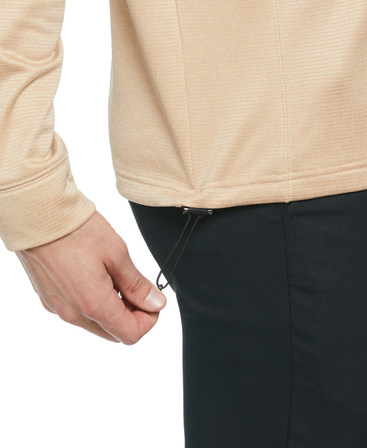 Waffle 1/4 Zip Golf Pullover (Irish Cream Htr) 