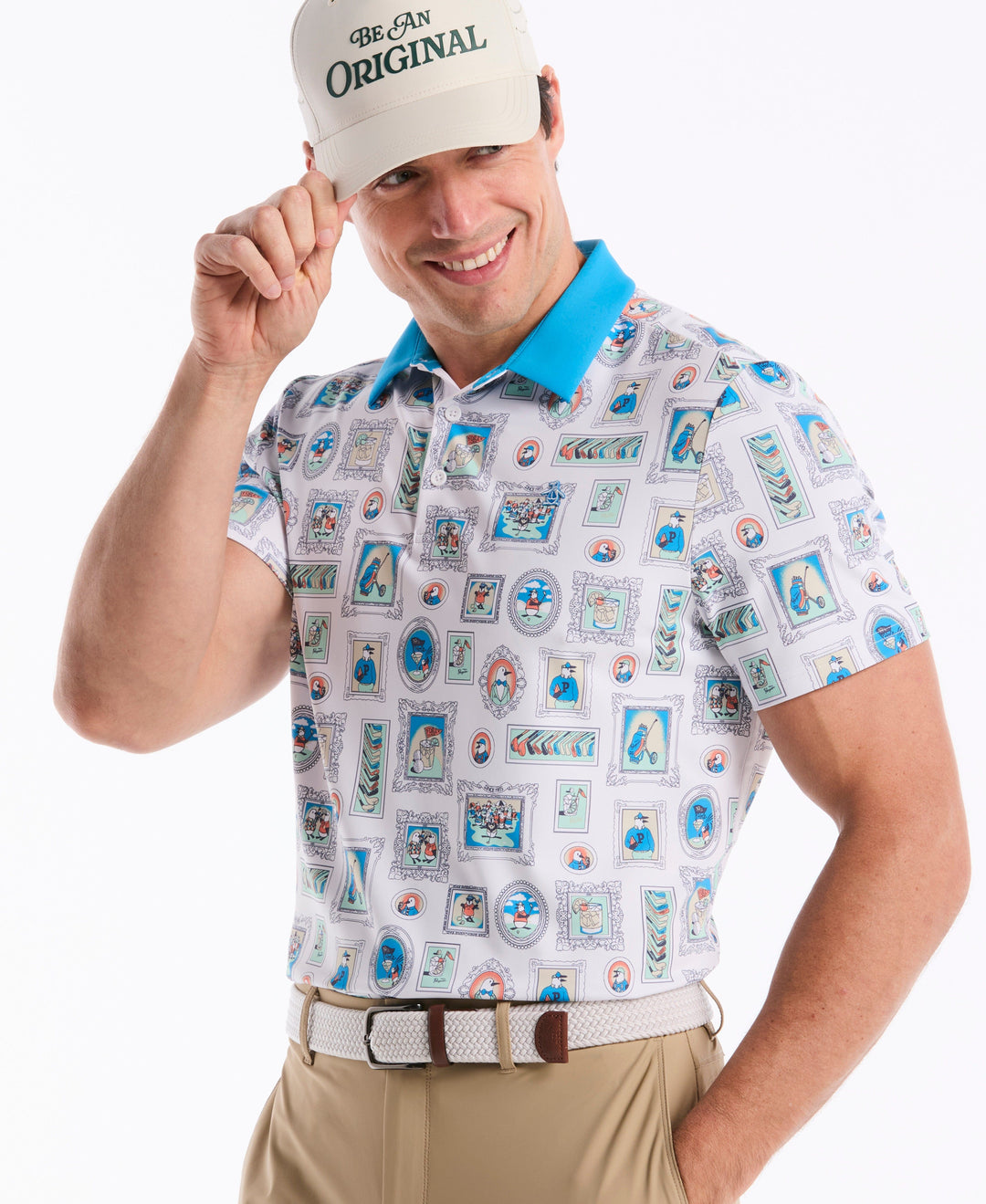 Wall Of Fame Golf Polo  (Bright White) 
