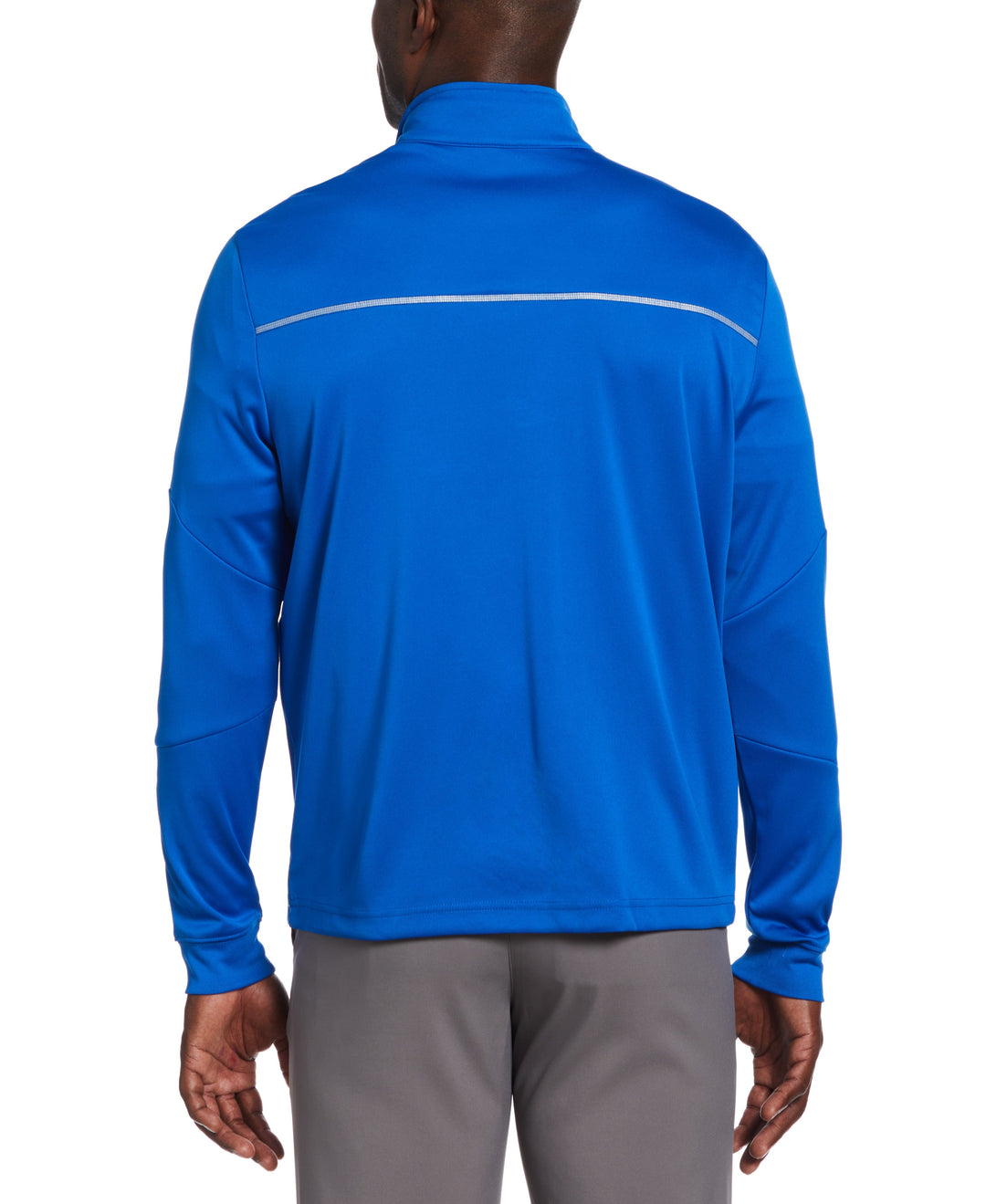 Mens Water Repellent 1/4 Zip Mock (Magnetic Blue) 