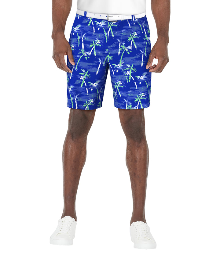 8" WATERCOLOR PALM TREES PRINTED (Princess Blue) 