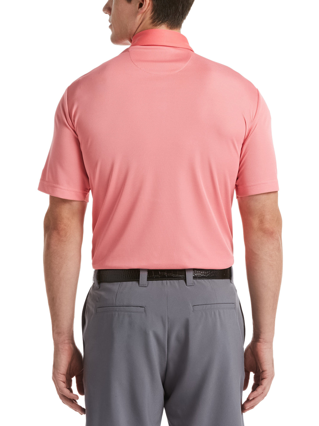 Men's Yarn Dyed Birdseye Color Block Polo