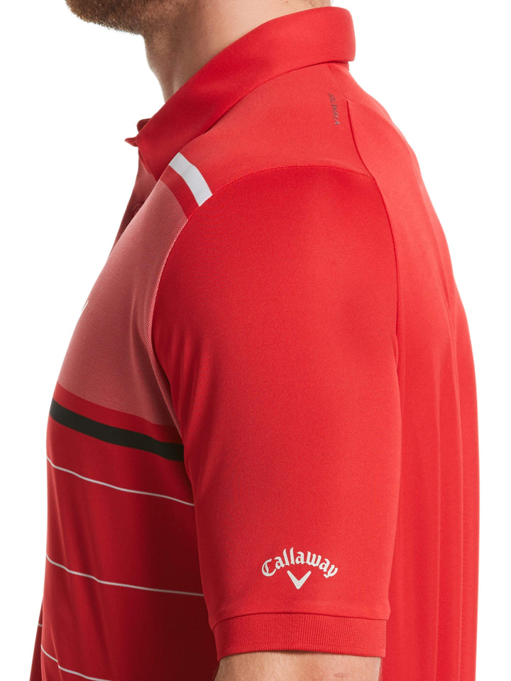 Men's Yarn Dyed Engineered Oxford Chest Block Swing Tech™ Polo