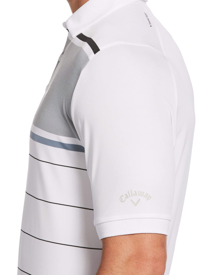 Men's Yarn Dyed Engineered Oxford Chest Block Swing Tech™ Polo