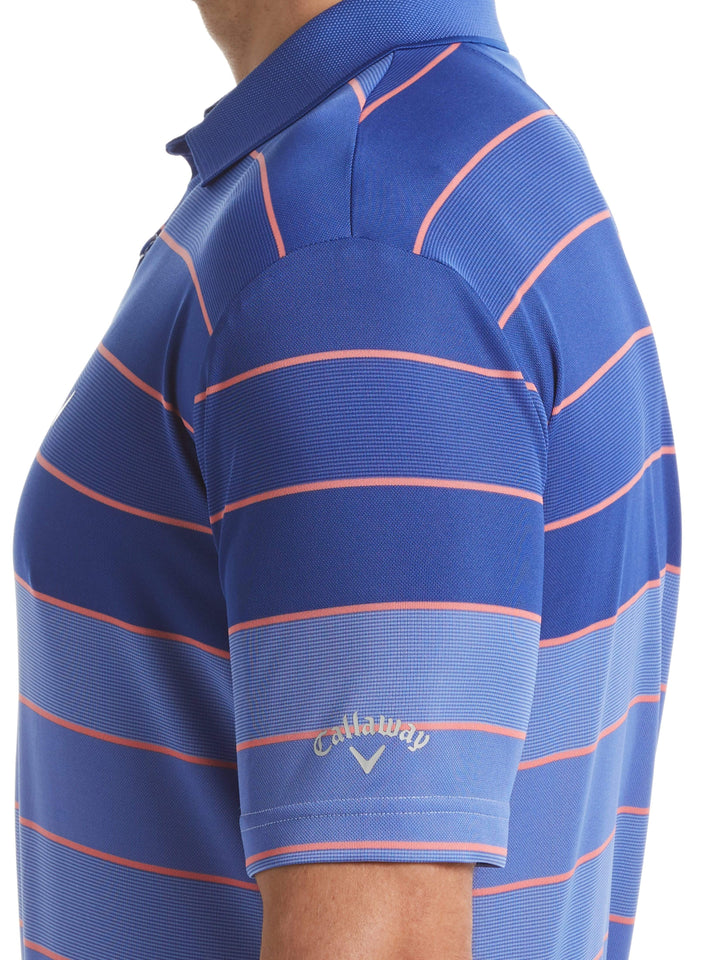 Men's Yarn Dyed Engineered Oxford Stripe Polo