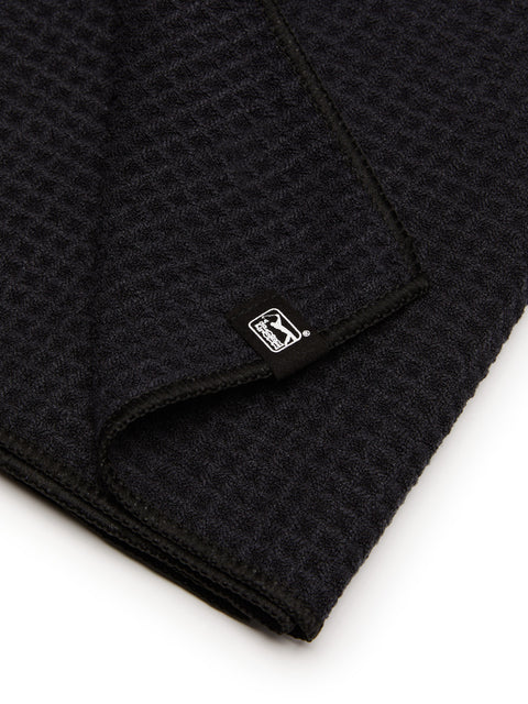 PGA TOUR MICROFIBER WAFFLE TOWEL (Caviar) 