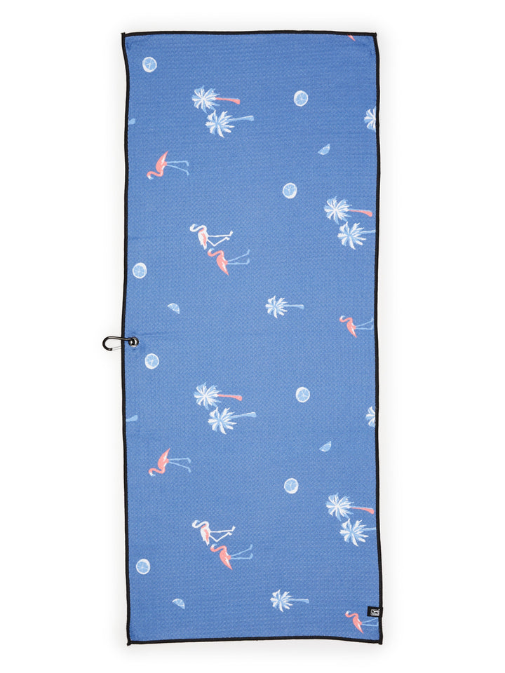 PGA TOUR PRINTED MICROFIBER WAFFLE TOWEL 3 (Dutch Blue) 