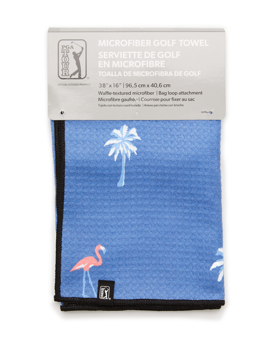PGA TOUR PRINTED MICROFIBER WAFFLE TOWEL 3 (Dutch Blue) 