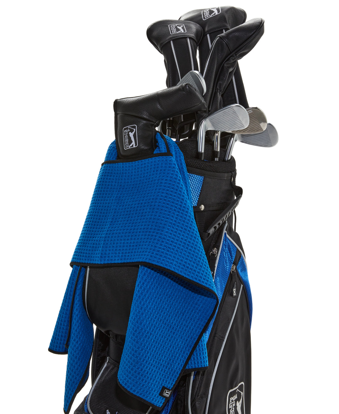 PGA TOUR MICROFIBER WAFFLE TOWEL (Princess Blue) 