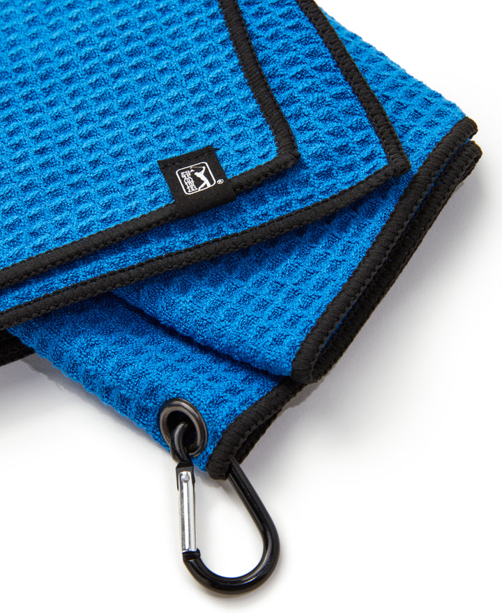 PGA TOUR MICROFIBER WAFFLE TOWEL (Princess Blue) 