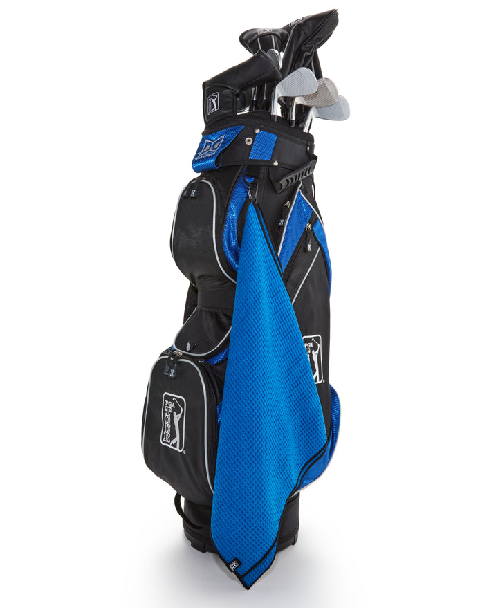 PGA TOUR MICROFIBER WAFFLE TOWEL (Princess Blue) 