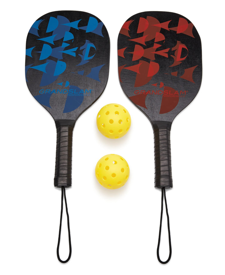 Pickleball Paddle and Ball Set (Black) 