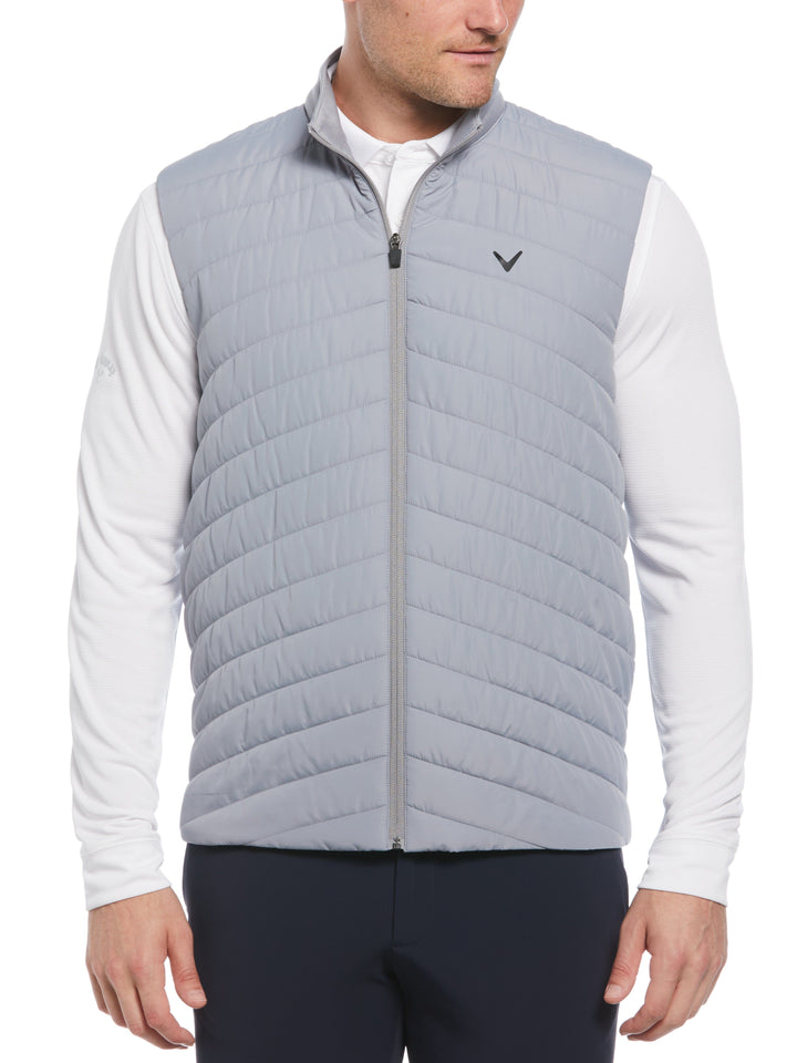 Quilted Full Zip Puffer Golf Vest (Tradewinds) 