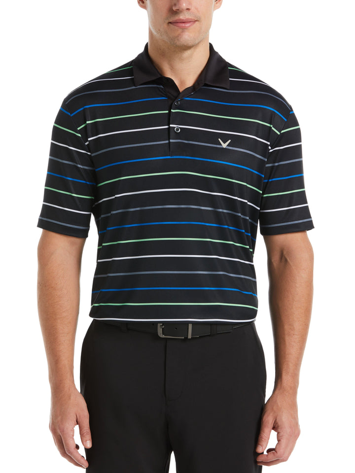 Roadmap Stripe Golf Polo (Caviar) 