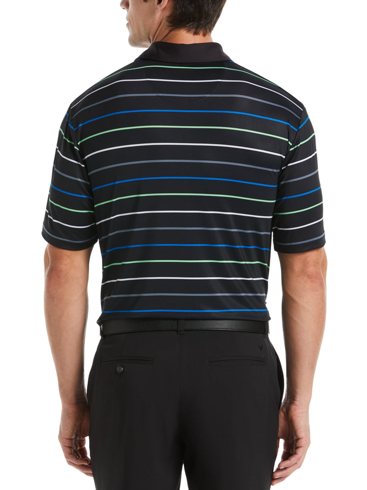 Roadmap Stripe Golf Polo (Caviar) 