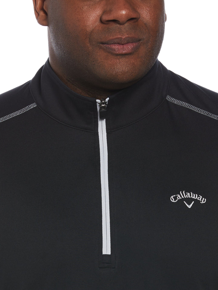 SMU Lightweight  1/4 ZIP PULLOVER (Caviar) 