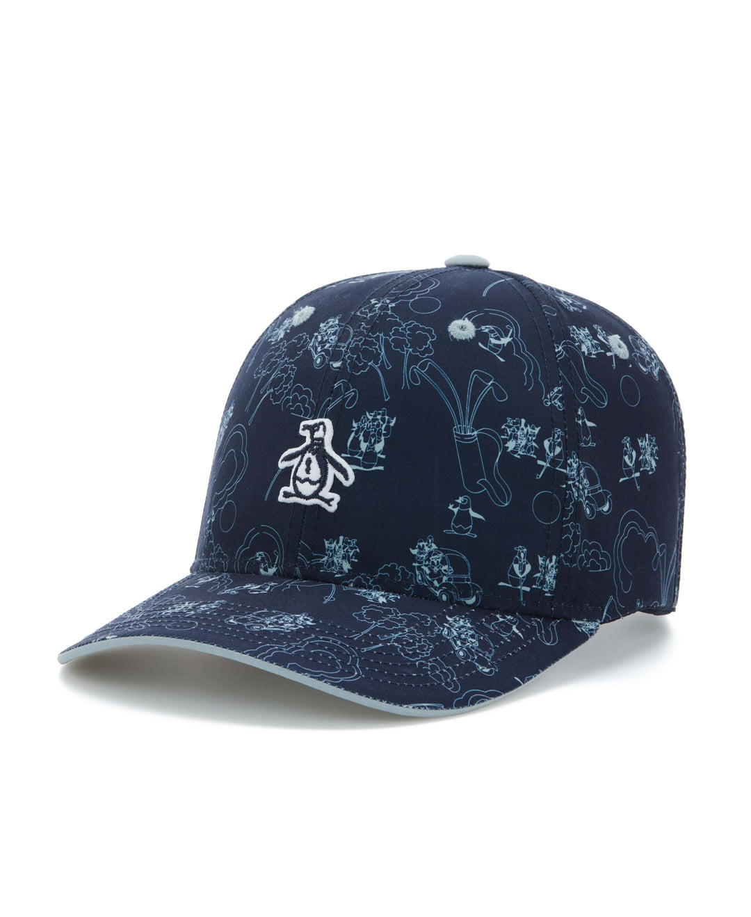 Printed Golf Hat (Black Iris) 