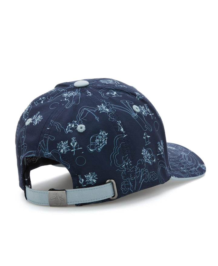 Printed Golf Hat (Black Iris) 