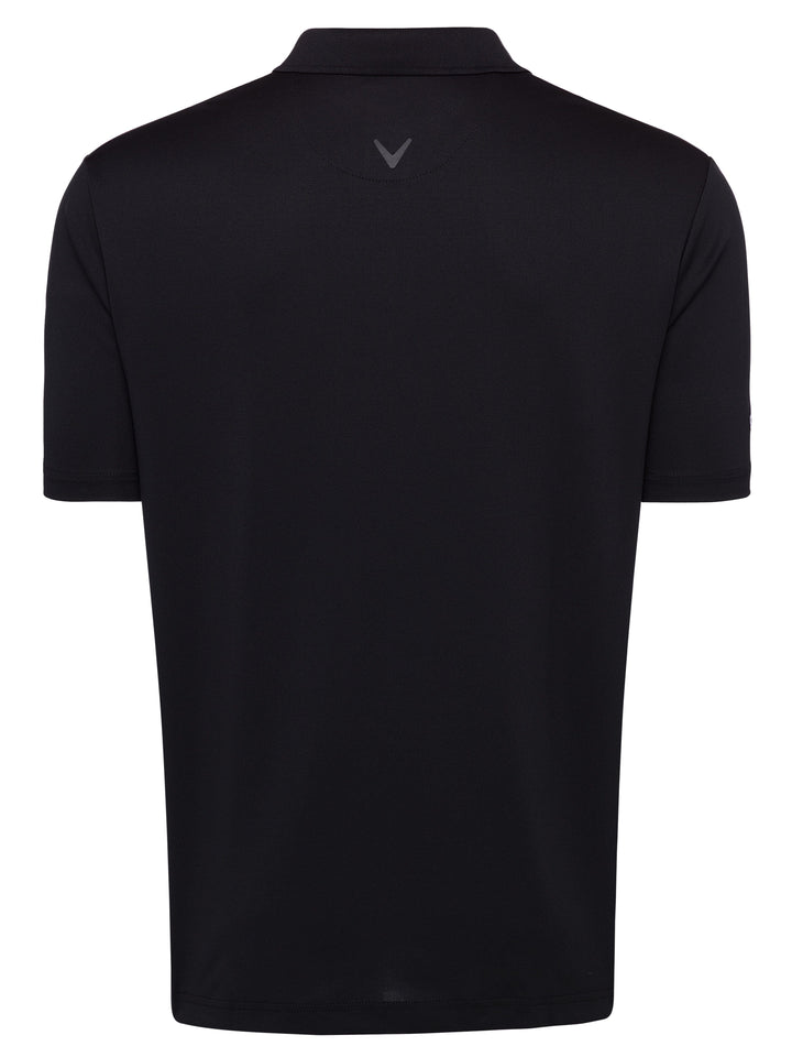 Solid Stretch Polo (Black) 