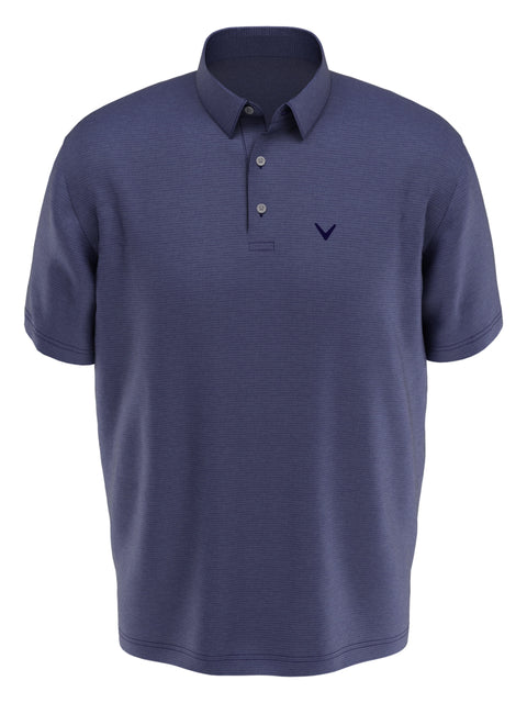 Solid Texture Golf Polo (Peacoat Heather) 