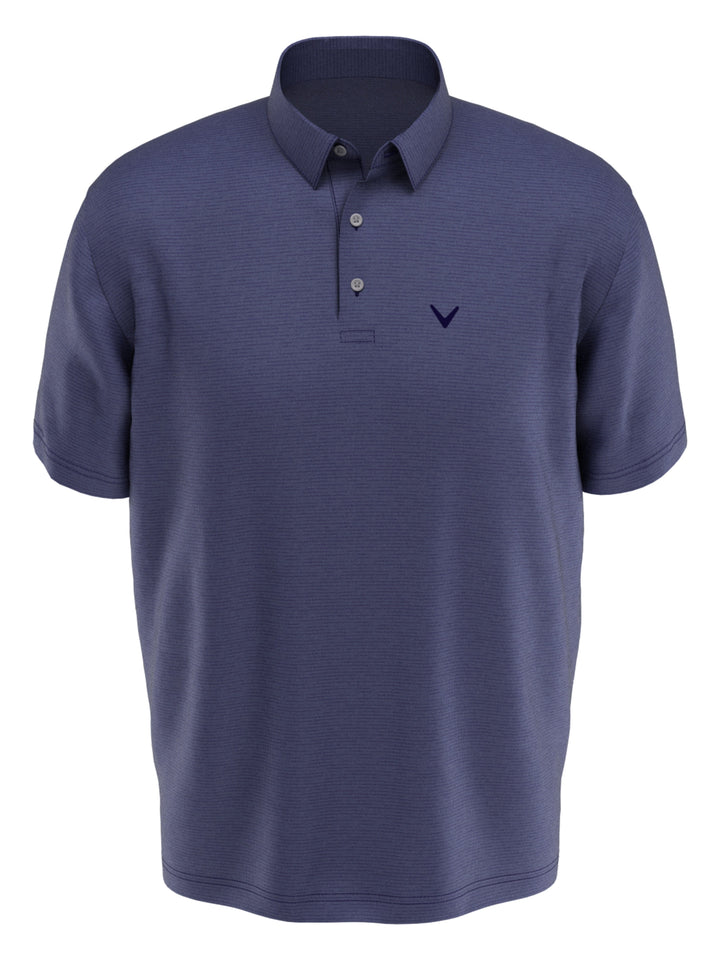 Solid Texture Golf Polo (Peacoat Heather) 