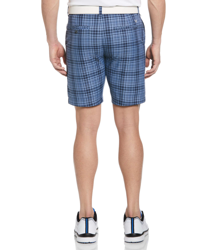 Sun Worn Plaid Ergo Short (Peacoat) 