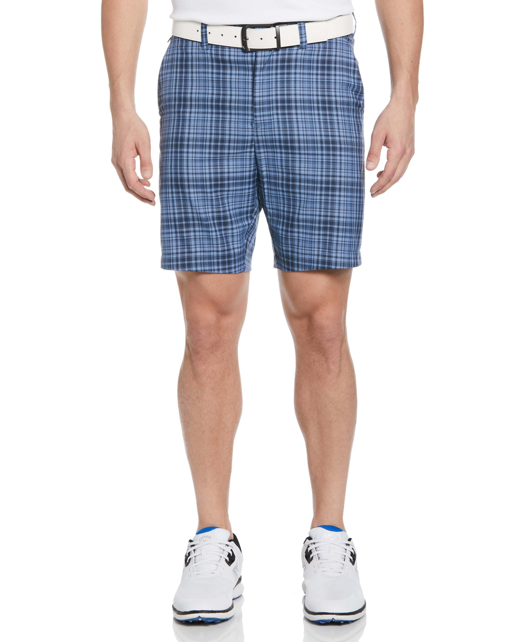 Sun Worn Plaid Ergo Short (Peacoat) 