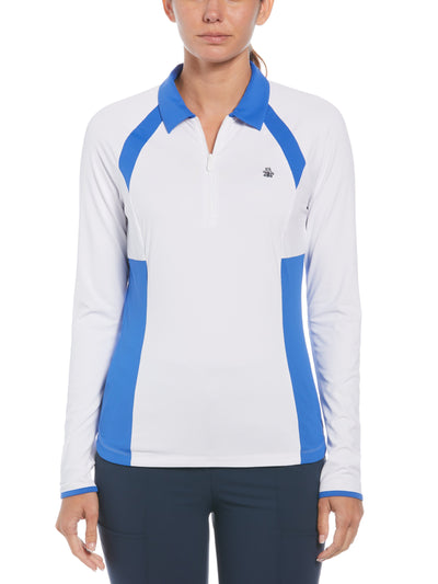Women's 1/4 Zip Color Block Golf Jacket