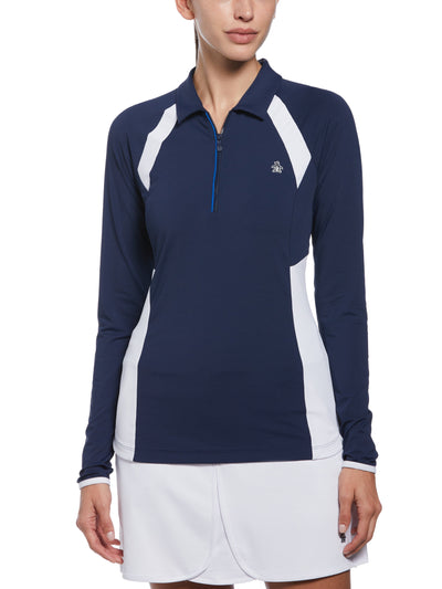 Women's 1/4 Zip Color Block Golf Jacket